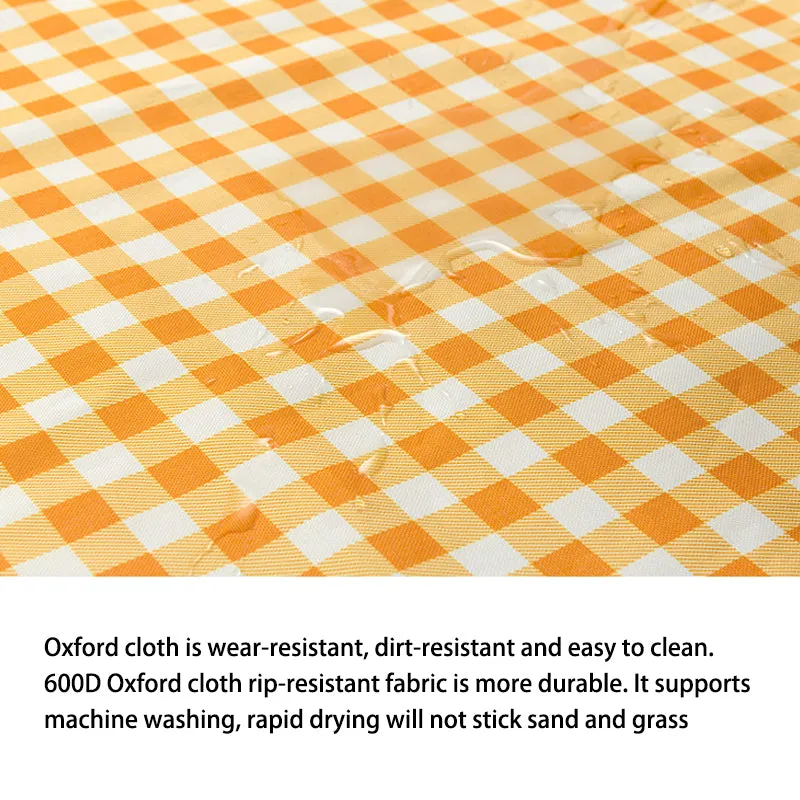 0210 145x165cm Portable Outdoor Camping Picnic Mat 600D Oxford Cloth Waterproof Lawn Beach Mat