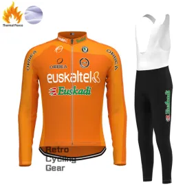 2009 euskadi Fleece Retro Long Cycling Kits