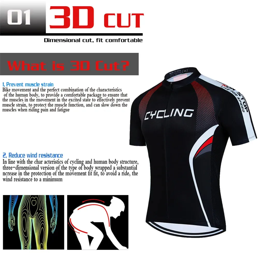 2023 TEAM Cycling jersey Sets Mens Cycling Clothing Summer Short Sleeve Quick-dry MTB Bike Suit Maillot Ciclismo Hombre