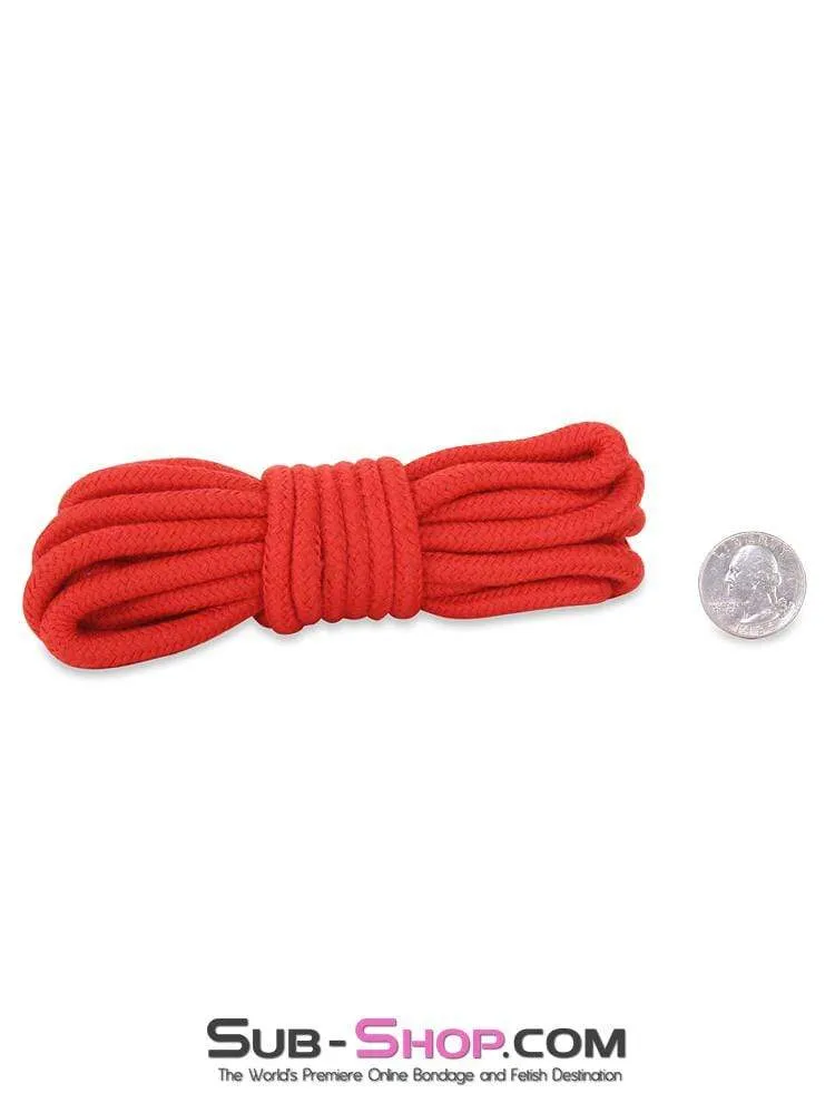 2489M-SIS      Little Sissy Tie Ups Red Cotton Rope 15 feet