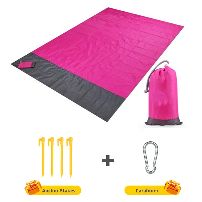 2x2.1m Waterproof Pocket Blanket Folding Camping Mat Mattress Portable Lightweight Mat Outdoor Picnic Mat Sand Beach