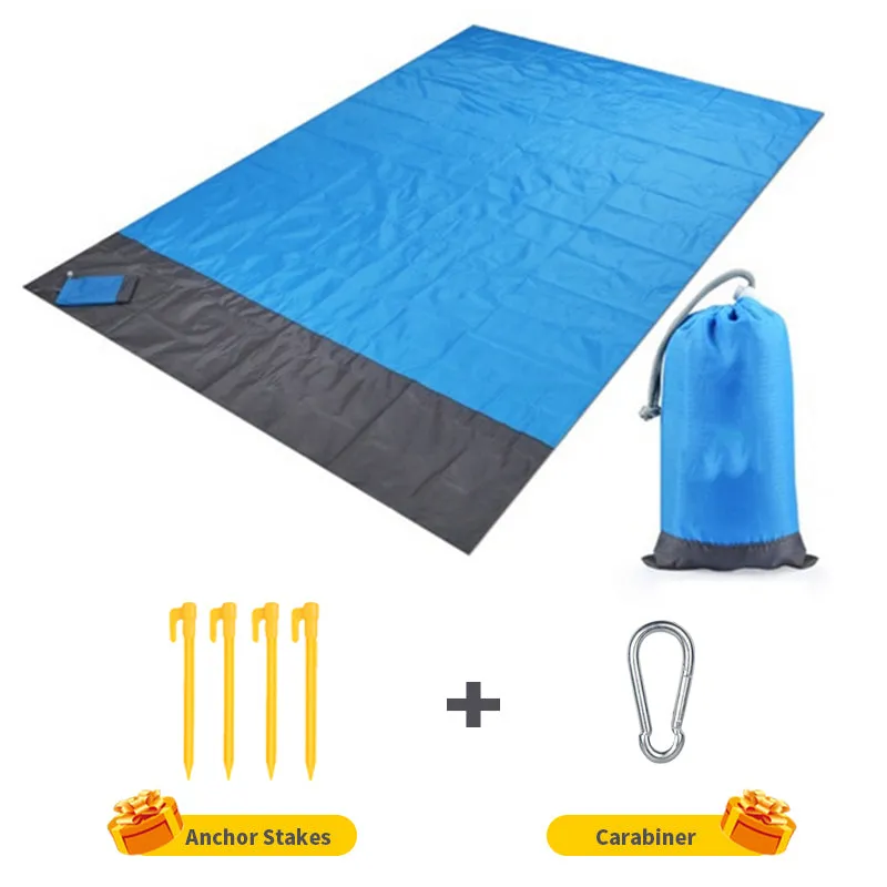 2x2.1m Waterproof Pocket Blanket Folding Camping Mat Mattress Portable Lightweight Mat Outdoor Picnic Mat Sand Beach