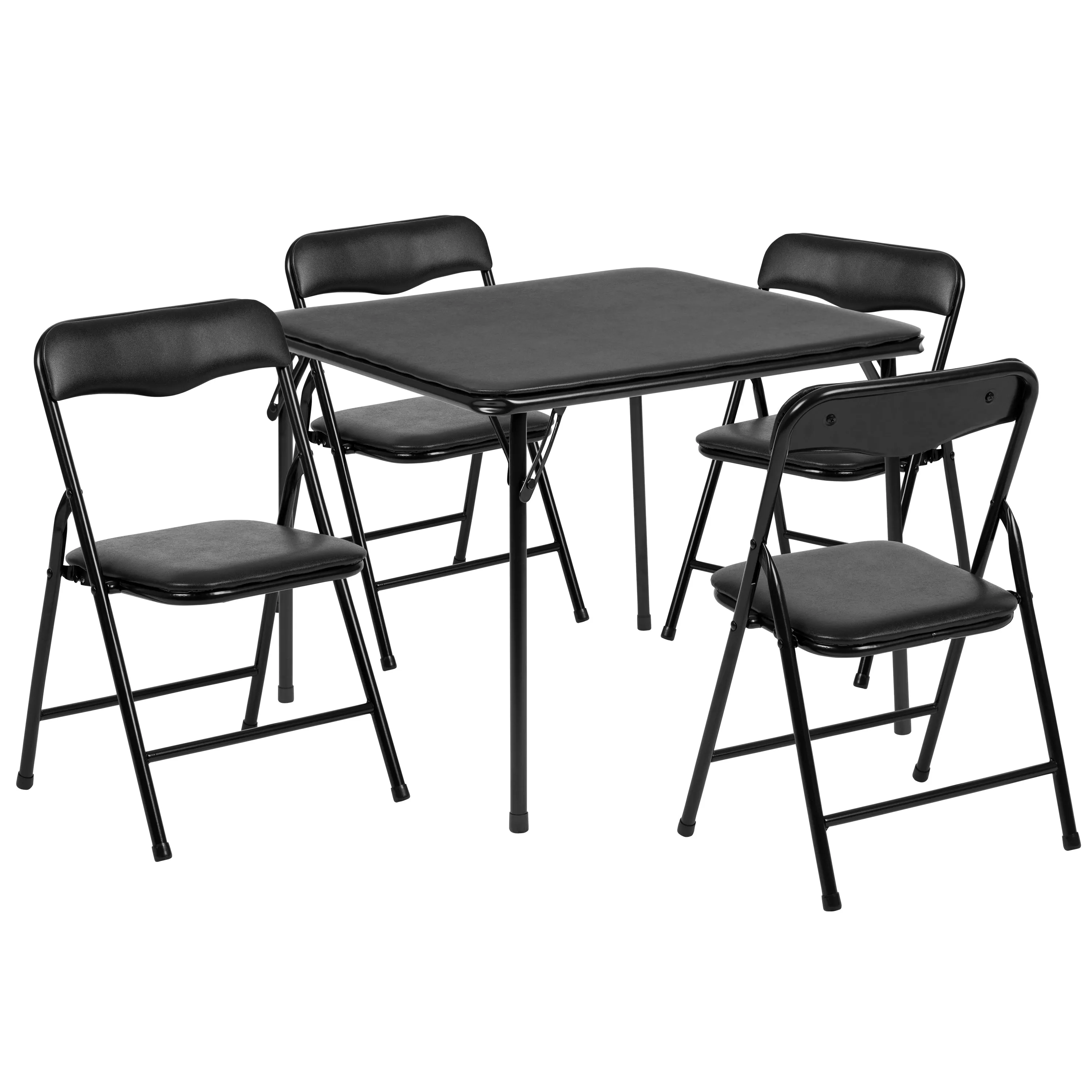 5 PC Kids Folding Table Set JB-9-KID-BK-GG