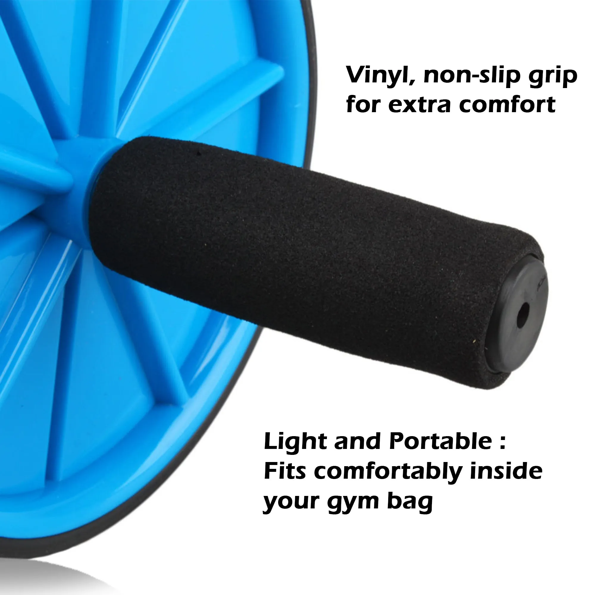 Ab Wheel With Foam Handle Blue