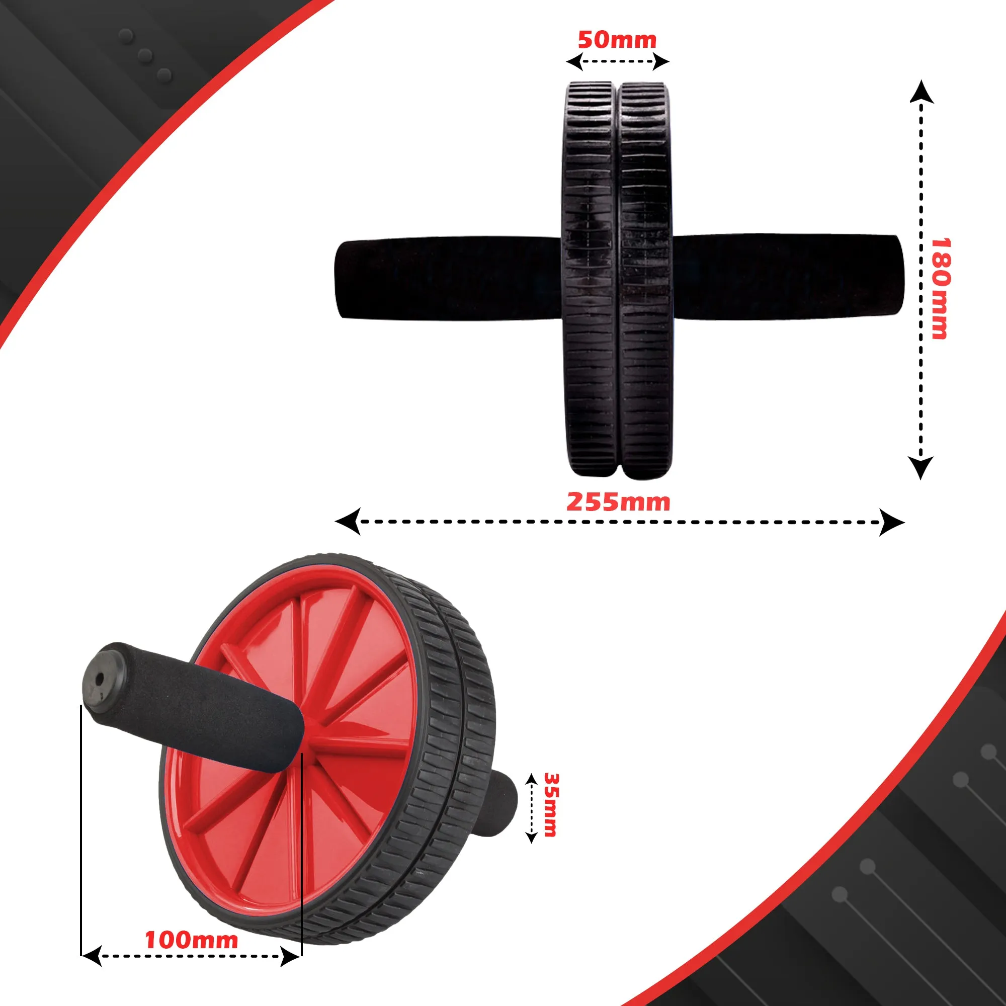 Ab Wheel With Foam Handle Blue