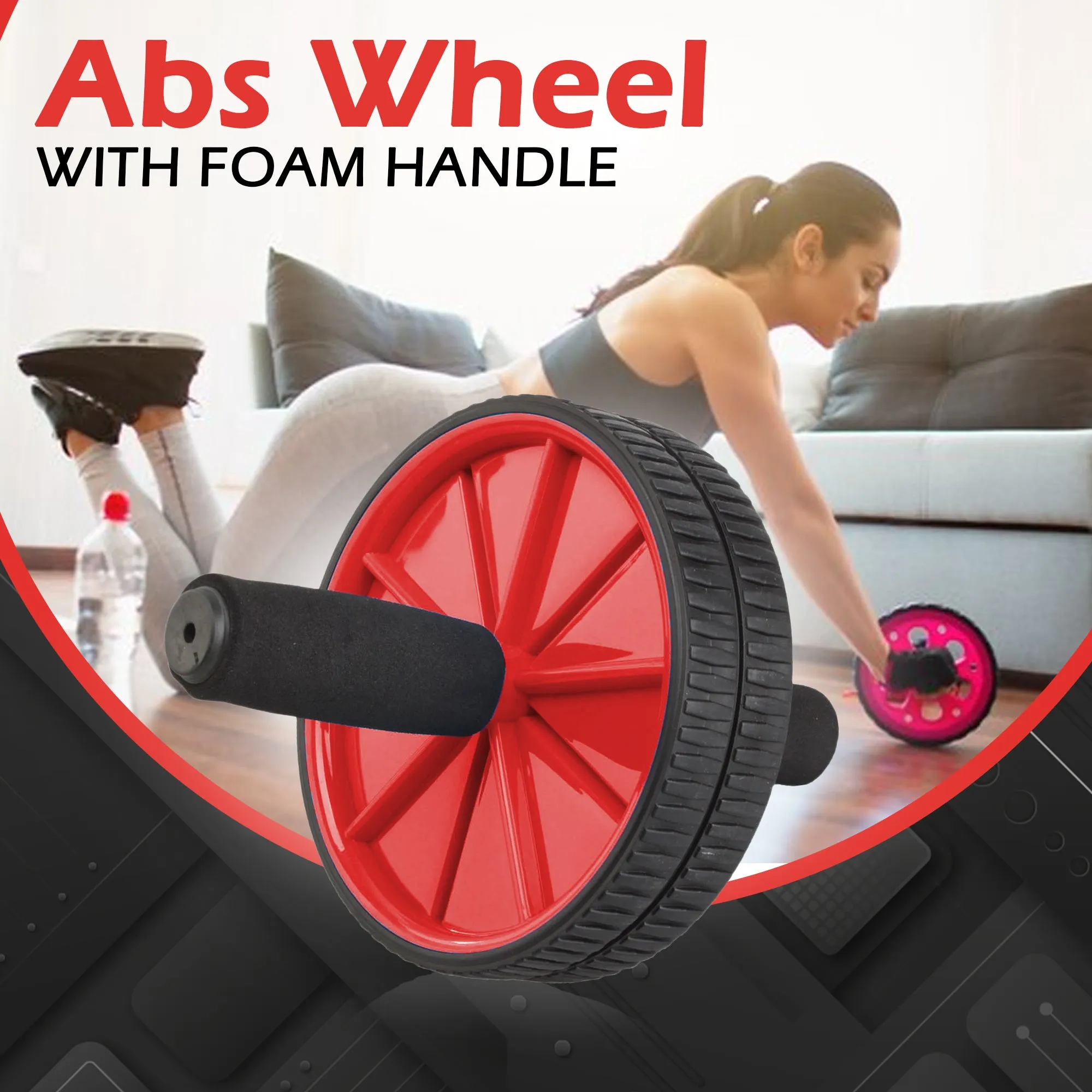 Ab Wheel With Foam Handle Green