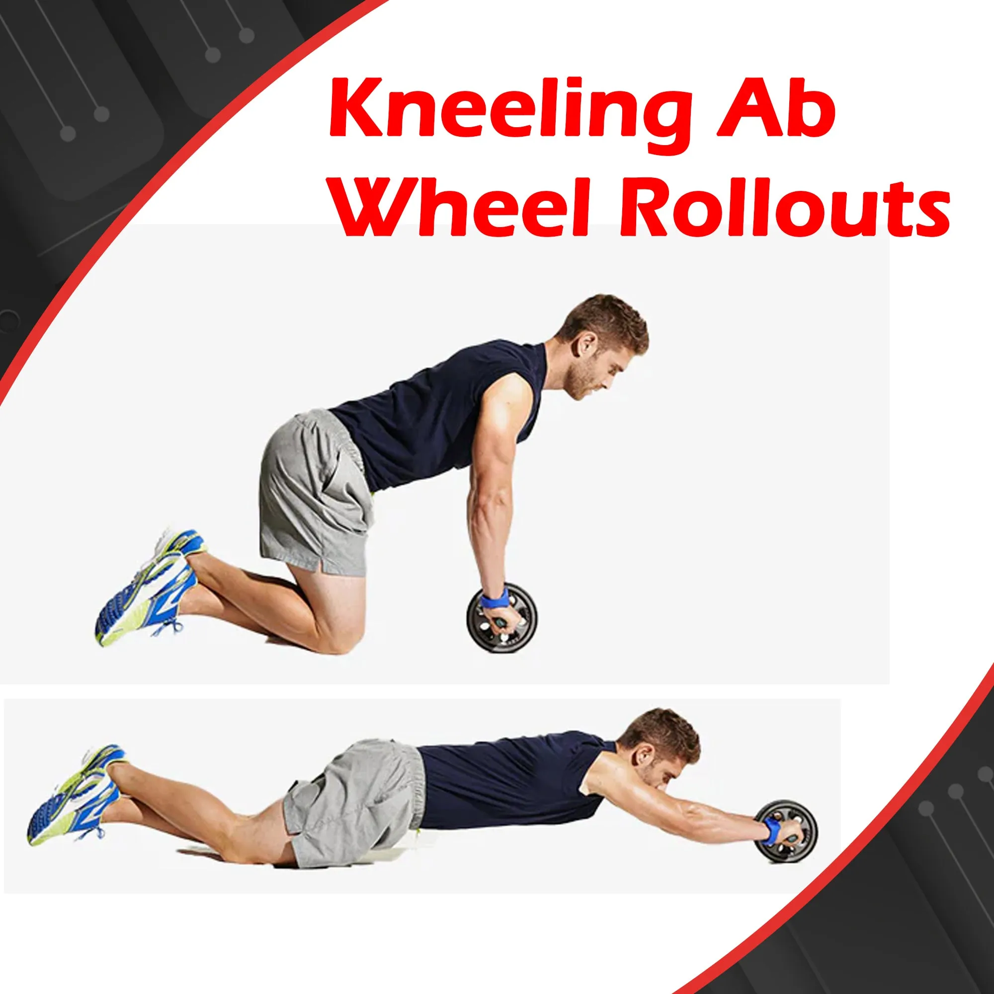 Ab Wheel With Foam Handle Red