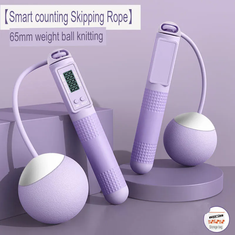 Adult Dual-Purpose Skipping Rope Intelligent Counting Wire Rope Household Cordless Weight-Bearing Skipping Rope