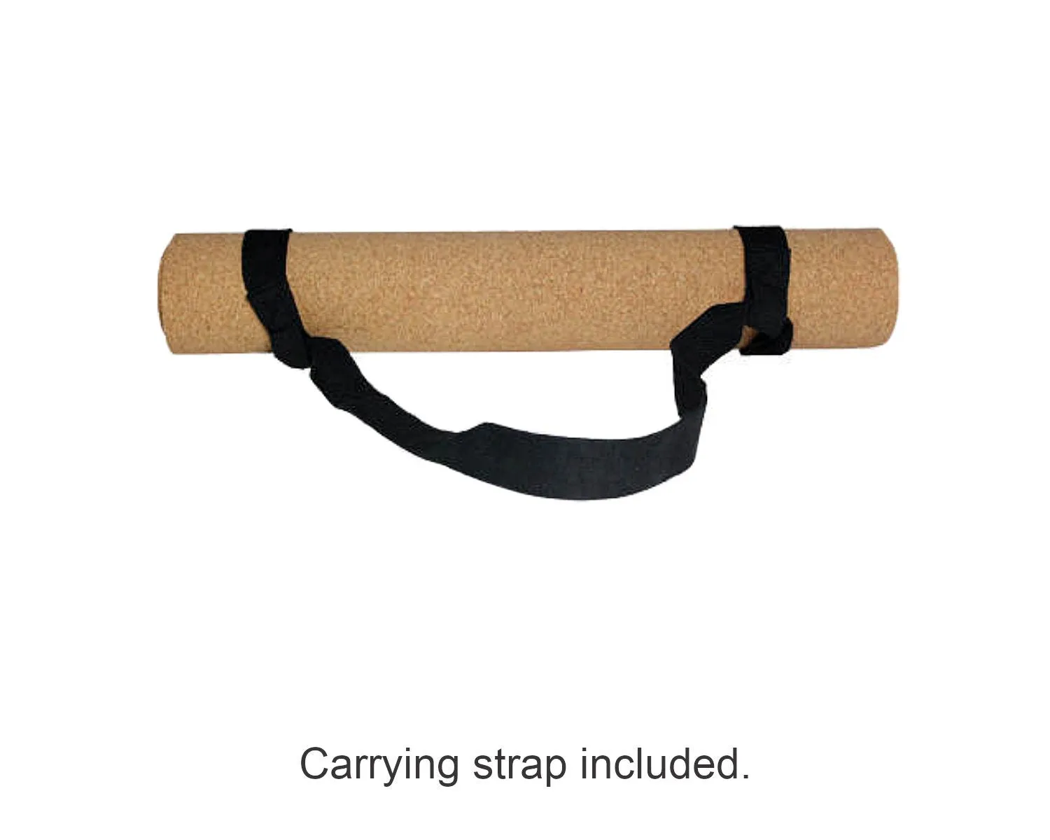 All Natural Cork & Rubber Yoga Mat | Extra-Long, Non-Slip, Eco Mat for Hot Yoga, Exercise w Carrying Strap | Lotus Flower or Position