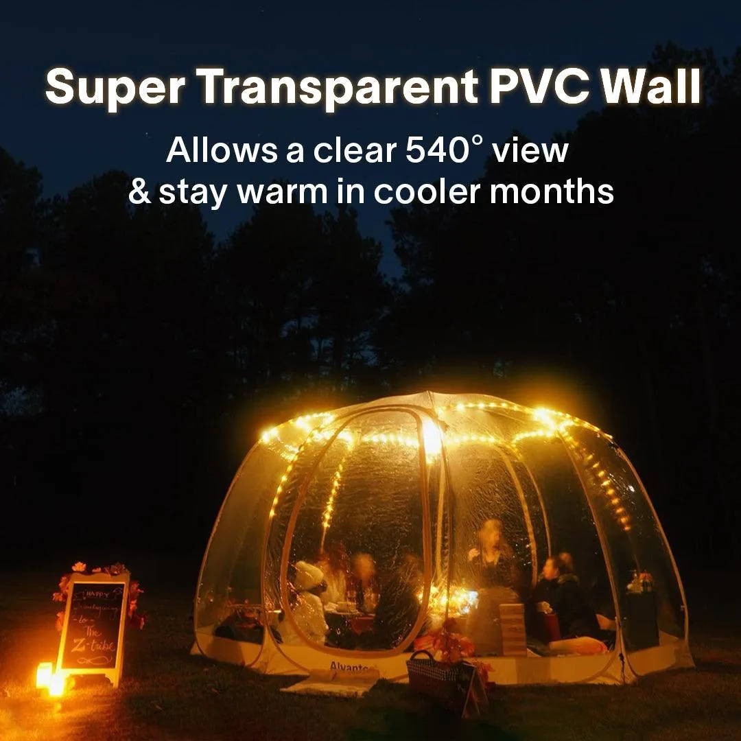 Alvantor 15'x15' Pop Up Winter Gazebo, Large Oversize Weather Proof Pod, Perfect Family Backyard Party Tent