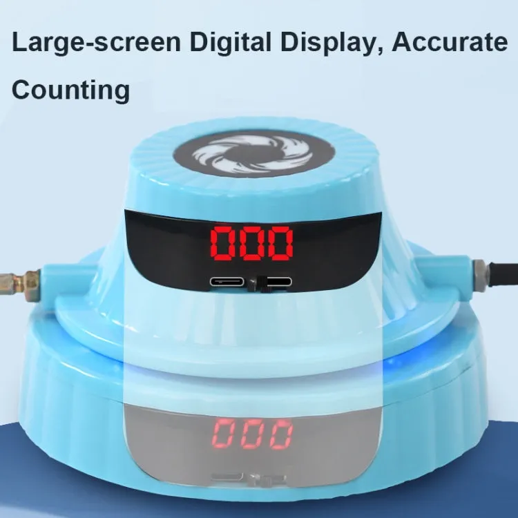 AWU-028 Smart Digital Display Electronic Counting Colorful Light Effect Remote Rope Skipper(Sky Blue)