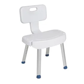 Bathroom Safety Shower Chair with Folding Back