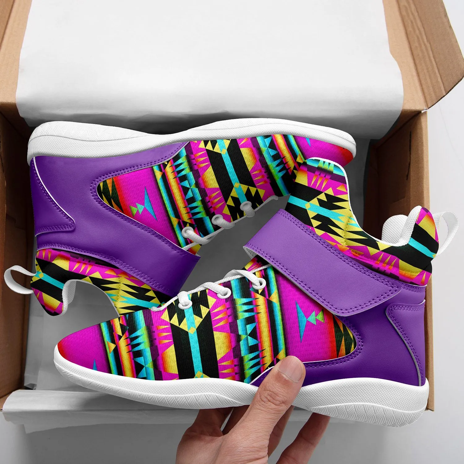 Between the Sunset Mountains Ipottaa Basketball / Sport High Top Shoes