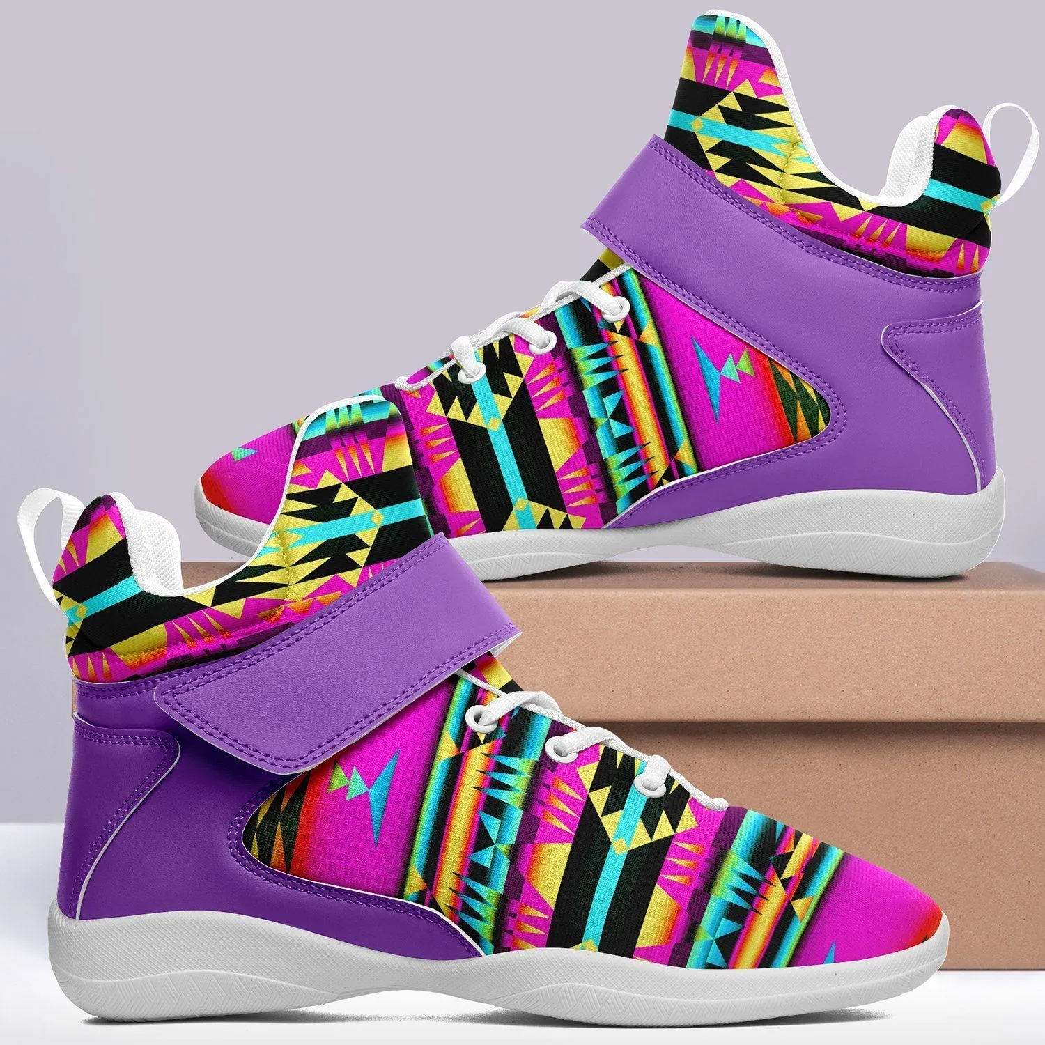 Between the Sunset Mountains Kid's Ipottaa Basketball / Sport High Top Shoes