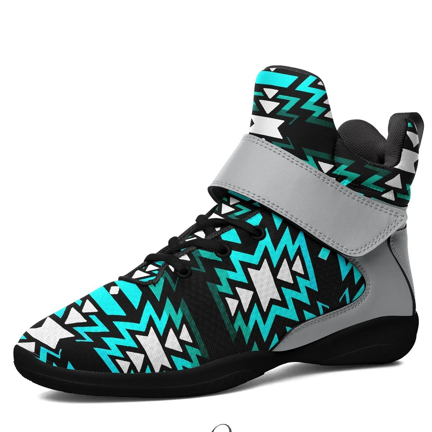 Black Fire Firefly Ipottaa Basketball / Sport High Top Shoes - Black Sole