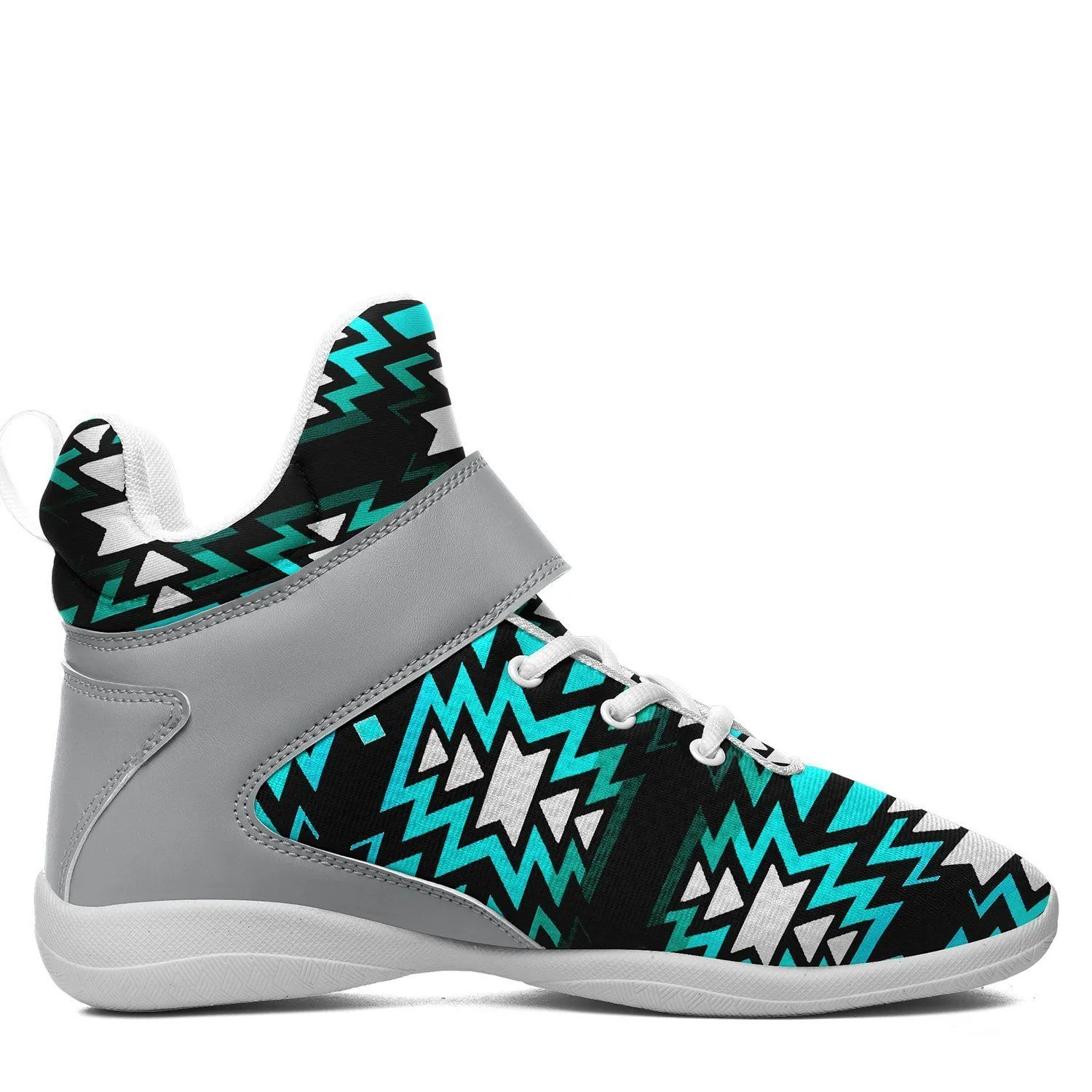 Black Fire Firefly Ipottaa Basketball / Sport High Top Shoes - White Sole