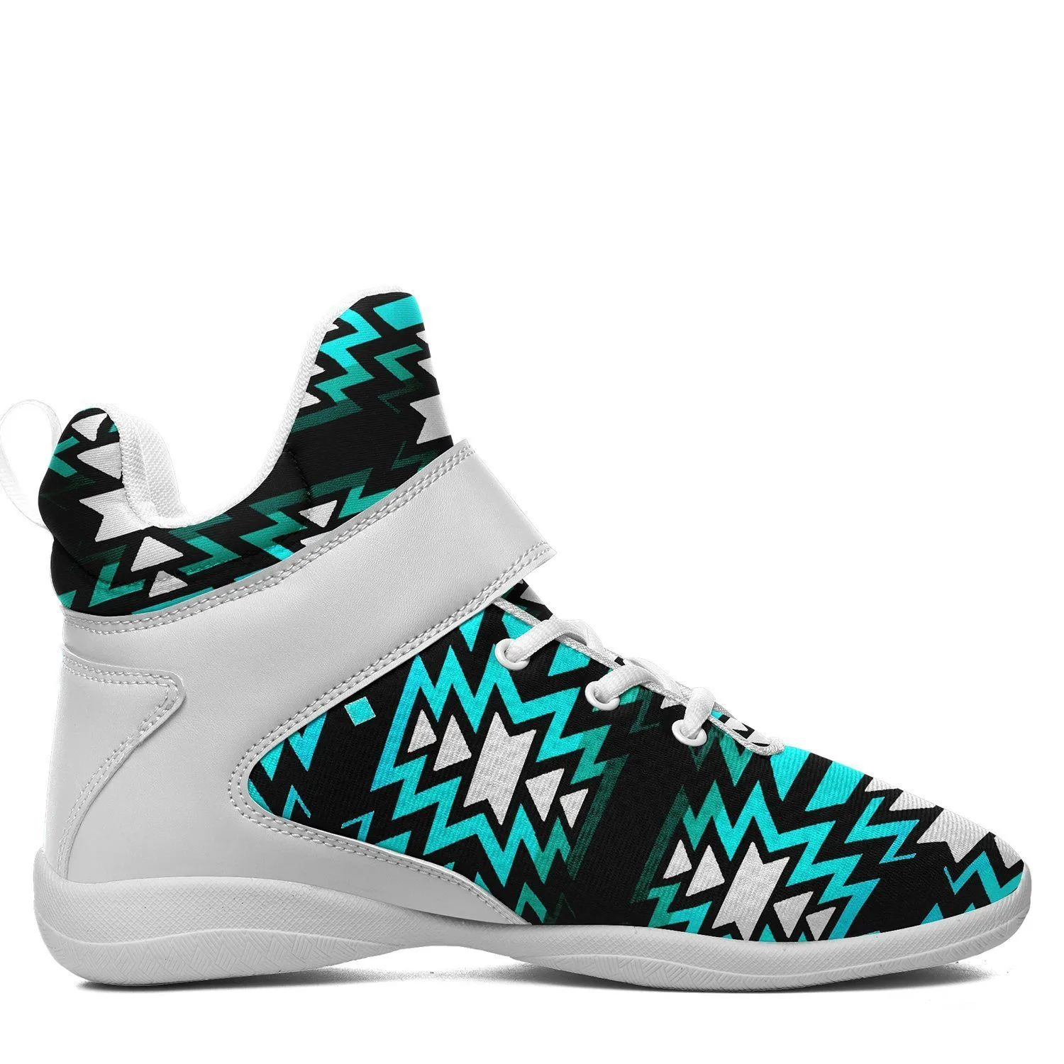 Black Fire Firefly Ipottaa Basketball / Sport High Top Shoes - White Sole