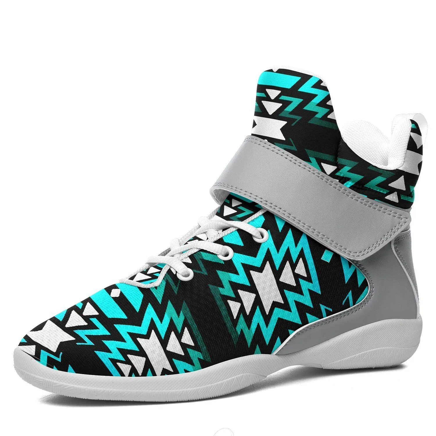 Black Fire Firefly Ipottaa Basketball / Sport High Top Shoes - White Sole