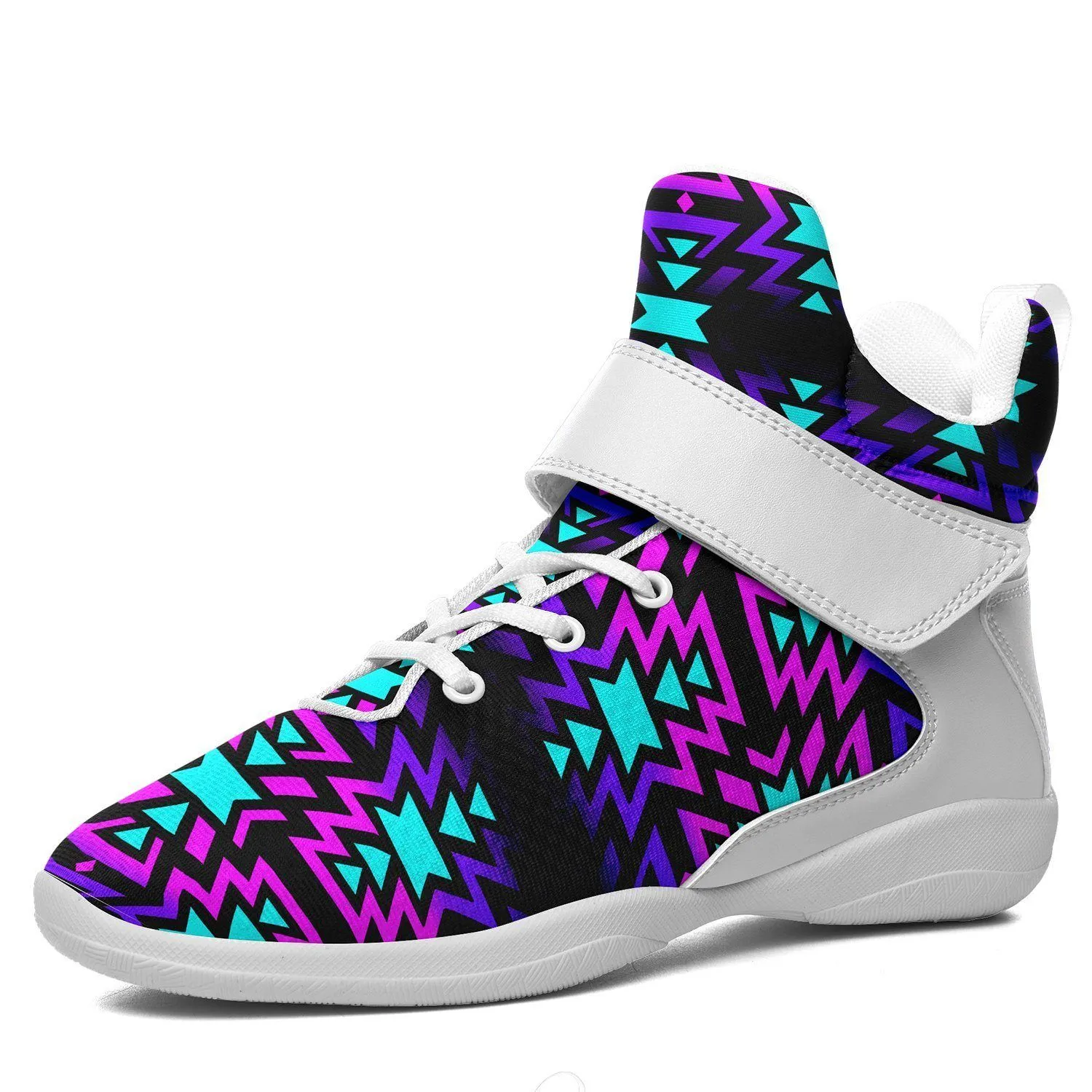 Black Fire Winter Sunset Kid's Ipottaa Basketball / Sport High Top Shoes