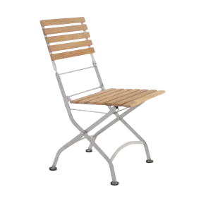 Cafe Teak Folding Dining Side Chair