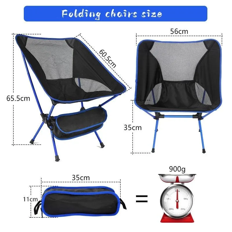 Camping Folding Chair Portable Lightweight Outdoor Beach Fishing