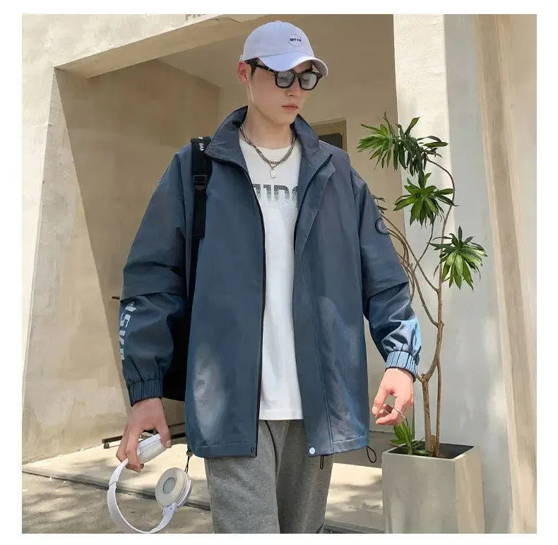 Casual Loose Ins Wild Trendy Fashion Windproof Jacket Men