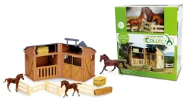 Collecta Stable Playset With Animals