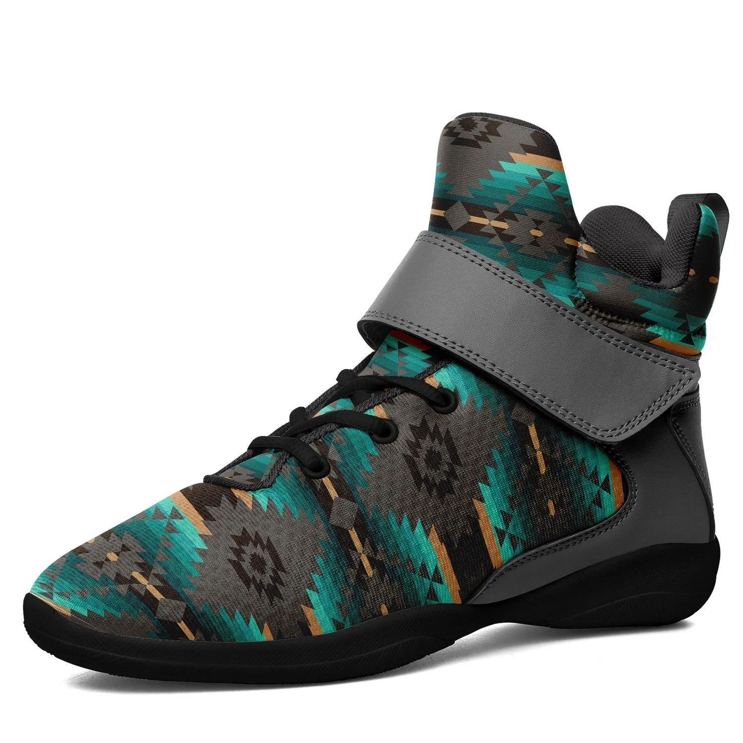 Cree Confederacy Ipottaa Basketball / Sport High Top Shoes - Black Sole