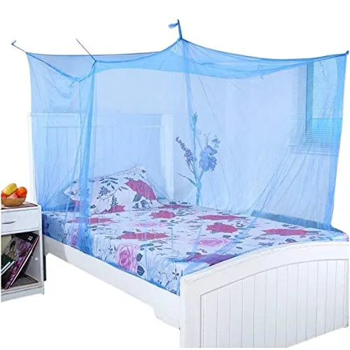 Divayanshi Blue Mosquito Net for Single Bed/Double Bed, 3x6.5 Insect Protection Net