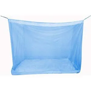 Divayanshi Blue Mosquito Net for Single Bed/Double Bed, 7x7 Insect Protection Net