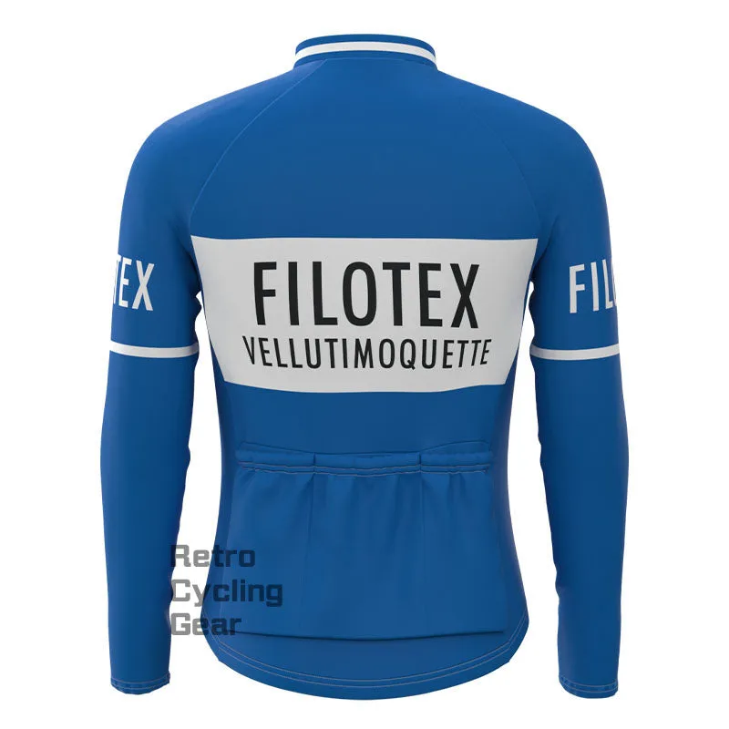 Filotex Blue Fleece Retro Cycling Kits