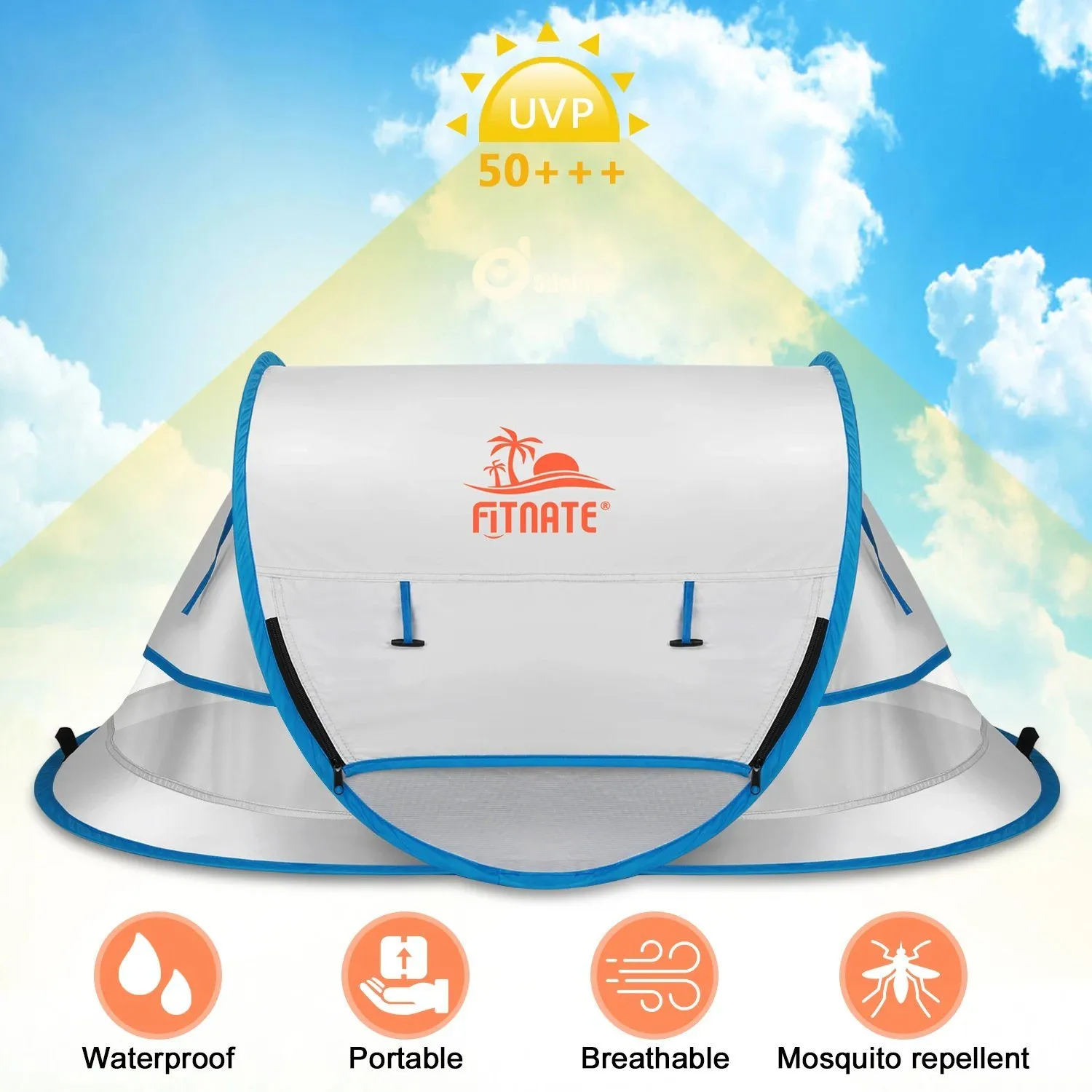 FINATE Baby Tent for Beach UPF 50  and UV Protection