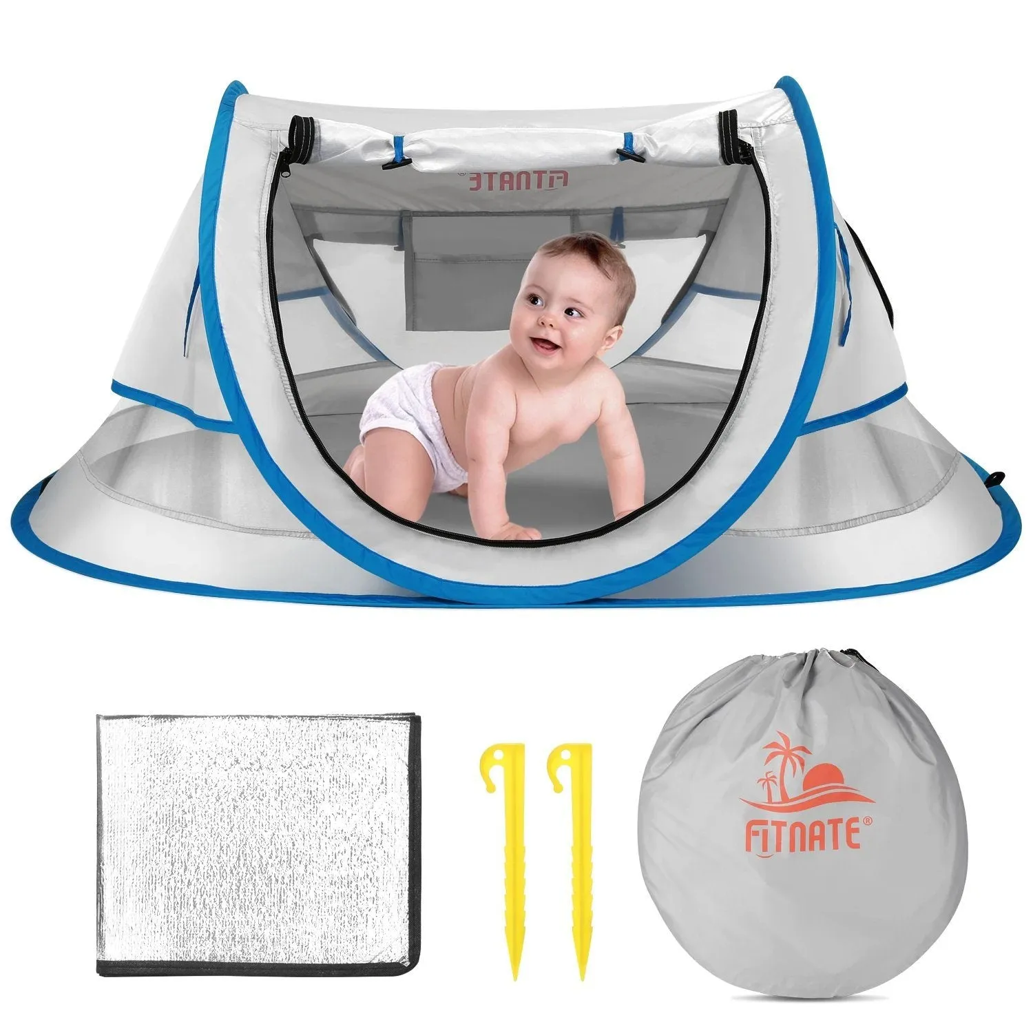 FINATE Baby Tent for Beach UPF 50  and UV Protection