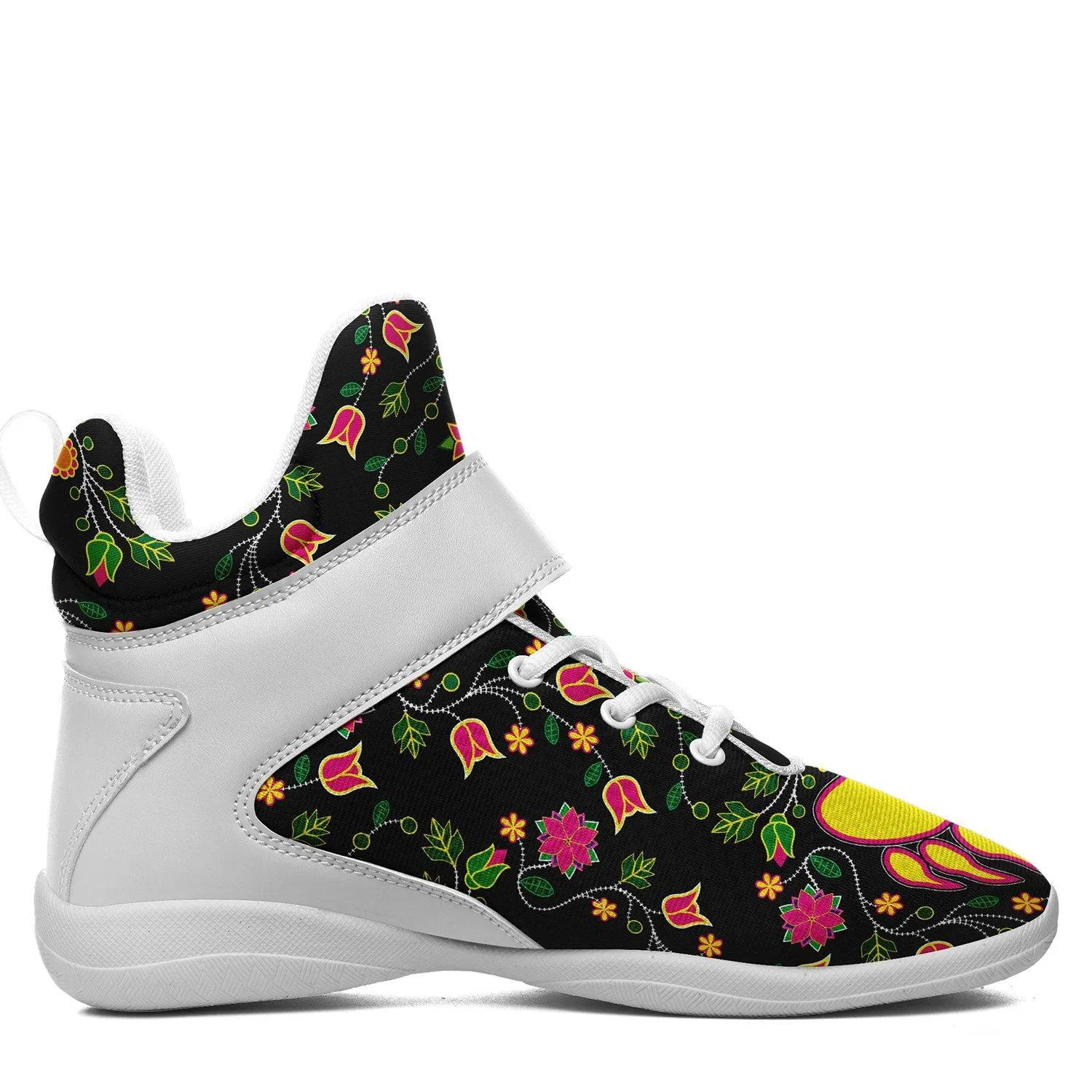 Floral Bearpaw Ipottaa Basketball / Sport High Top Shoes - White Sole