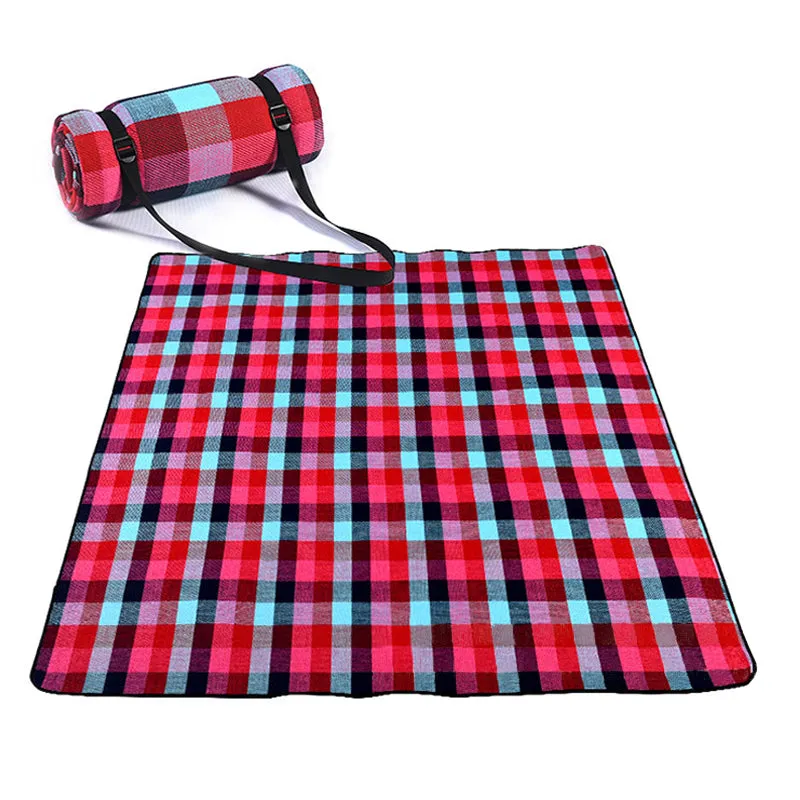 Fold Pad Soft Blanket Outdoor Folding Waterproof Blanket Camping Beach Plaid Picnic Mat