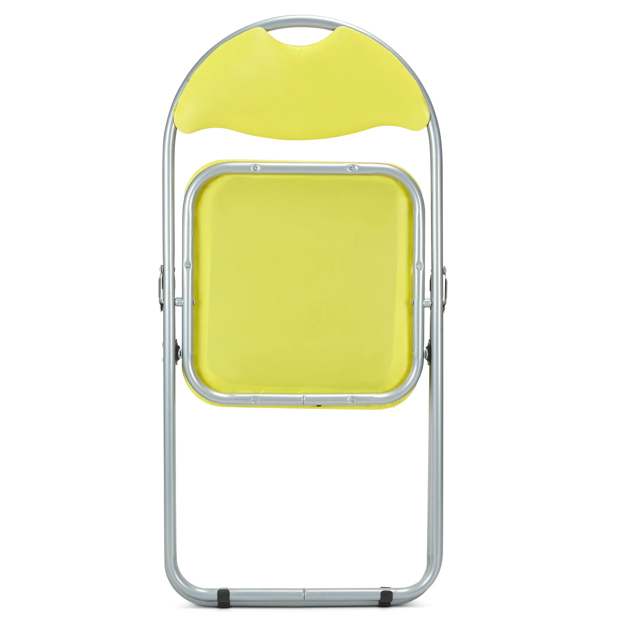 Folding Padded Office Chair - Yellow