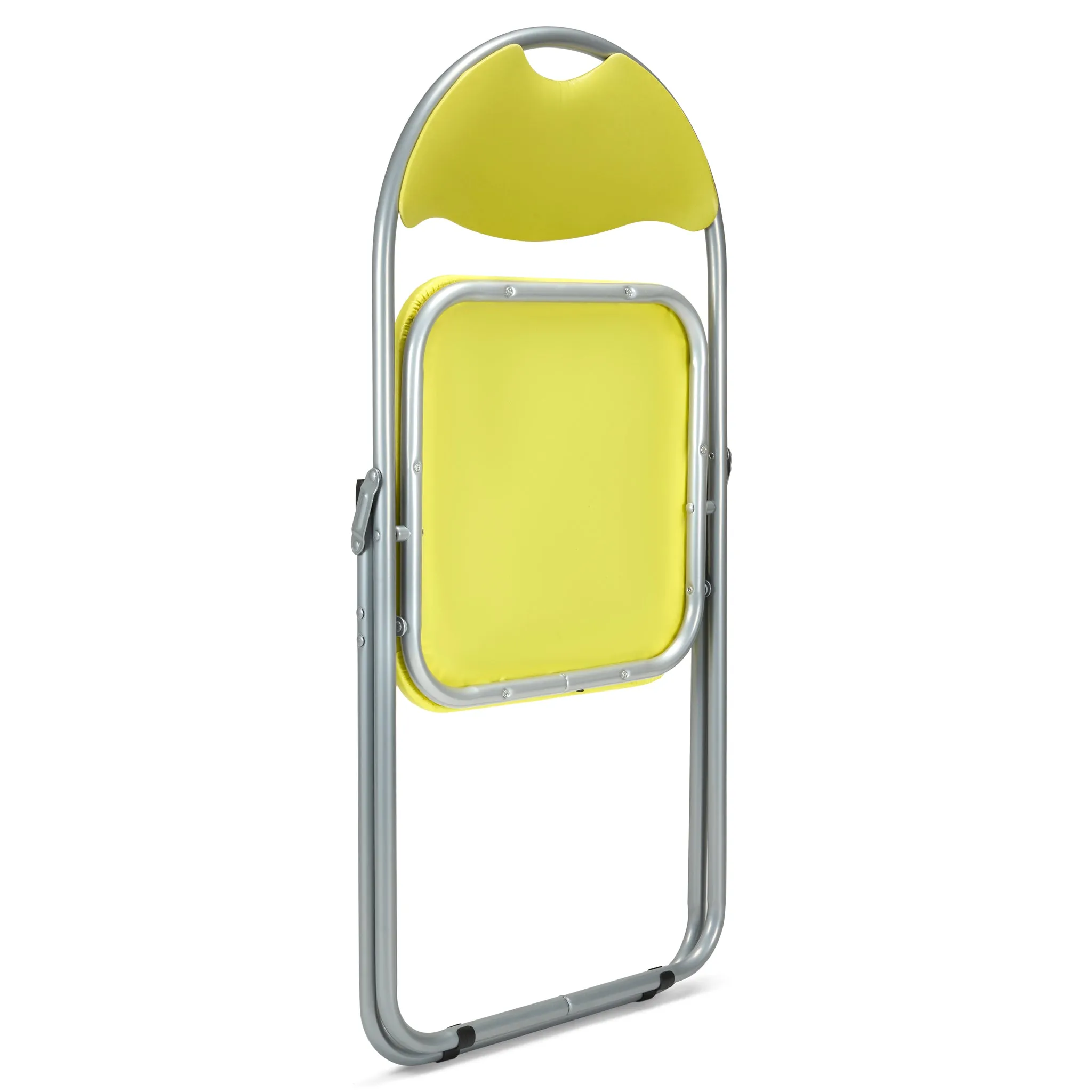 Folding Padded Office Chair - Yellow