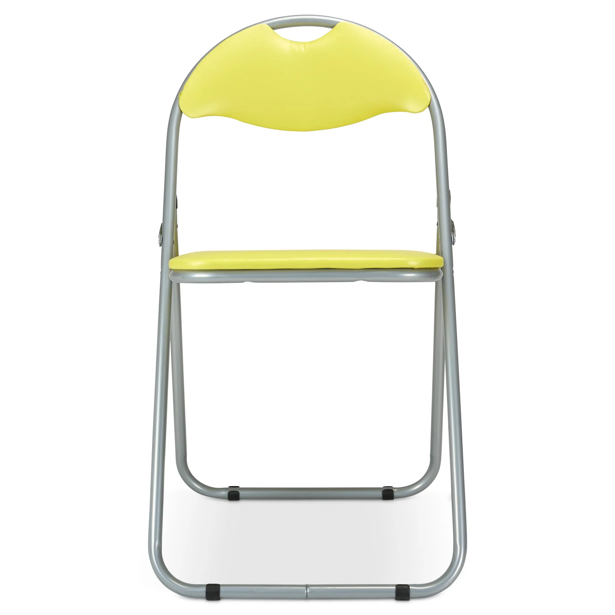 Folding Padded Office Chair - Yellow