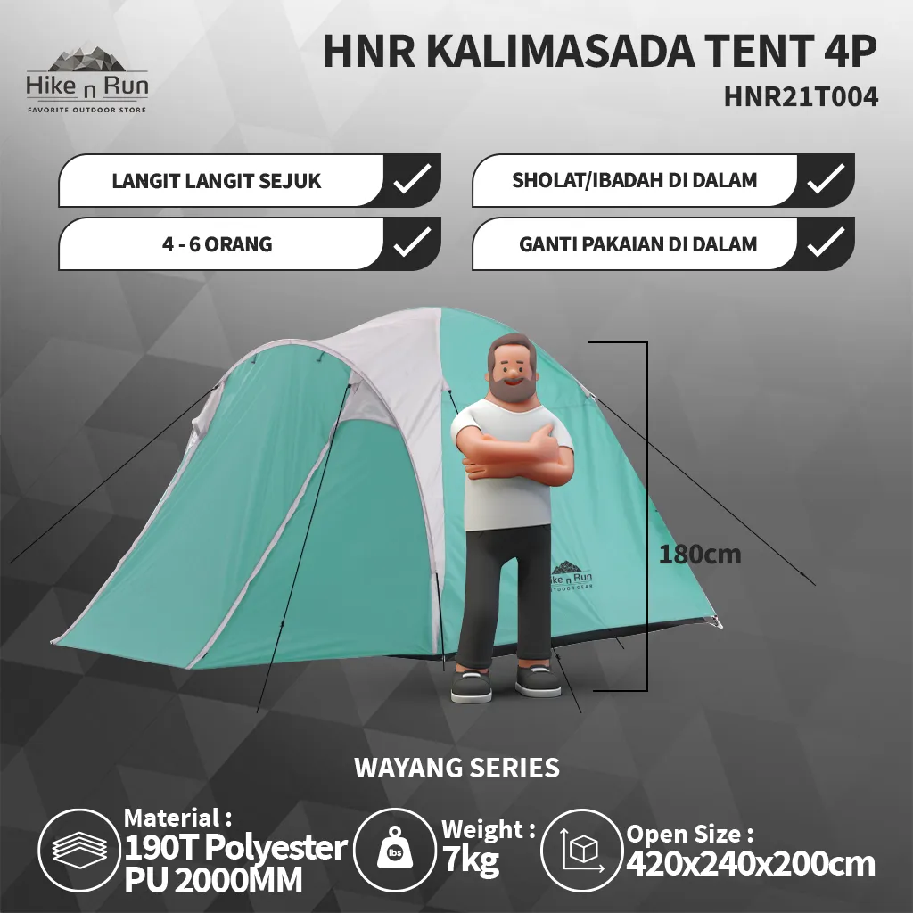 Hike n Run Tenda Camping Kalimasada HNR21T004