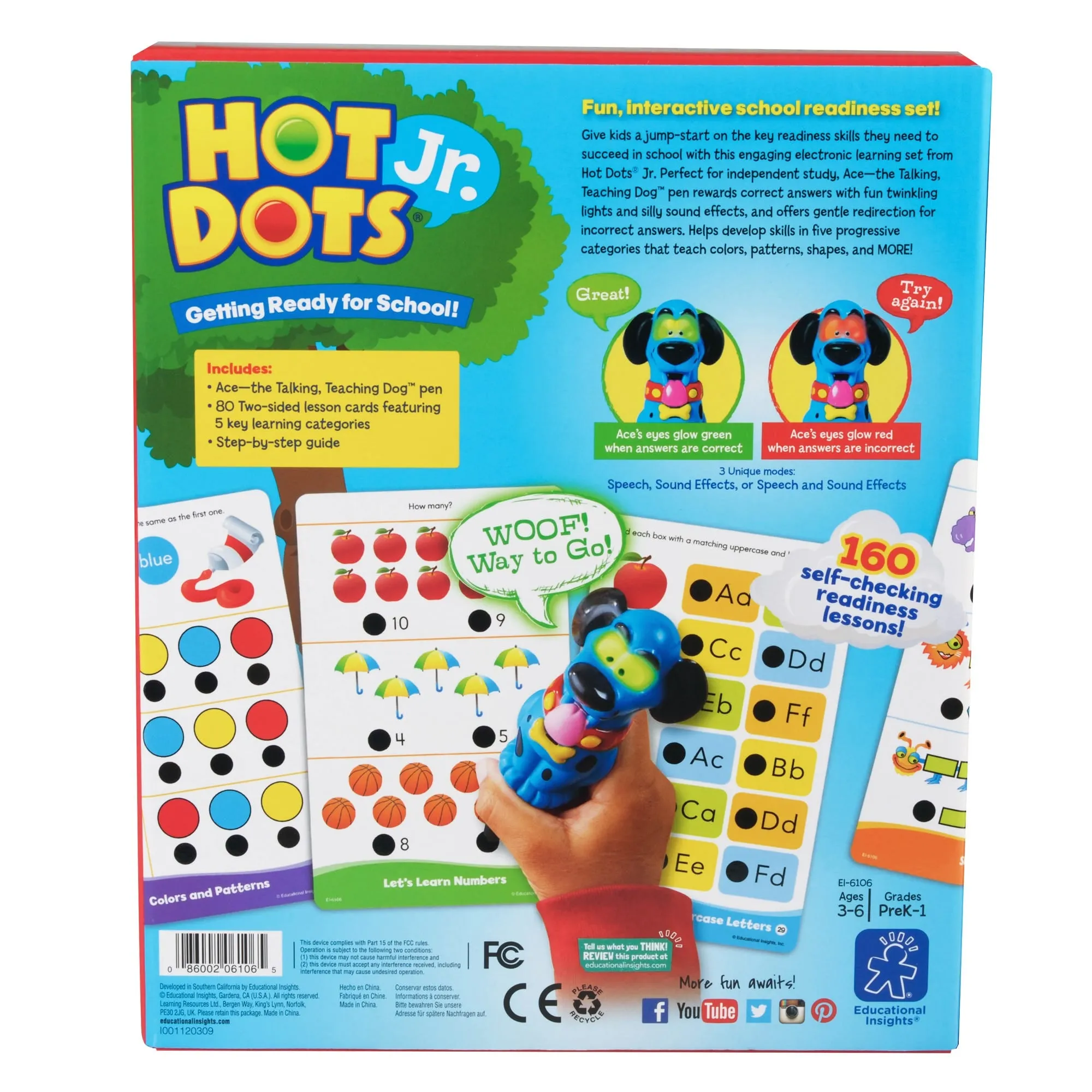 Hot Dots® Jr. Getting Ready for School! Set with Ace—The Talking, Teaching Dog® Pen