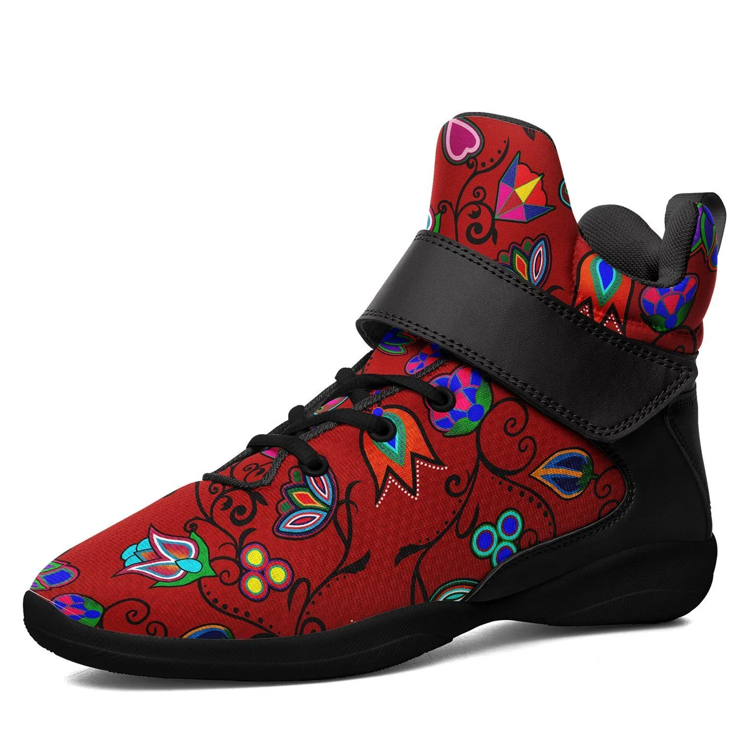 Indigenous Paisley Dahlia Kid's Ipottaa Basketball / Sport High Top Shoes