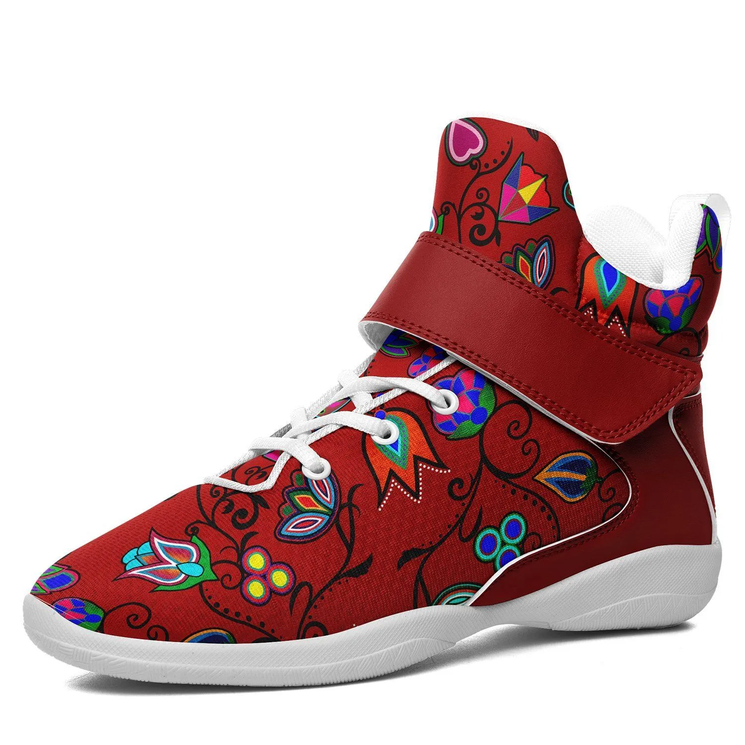 Indigenous Paisley Dahlia Kid's Ipottaa Basketball / Sport High Top Shoes