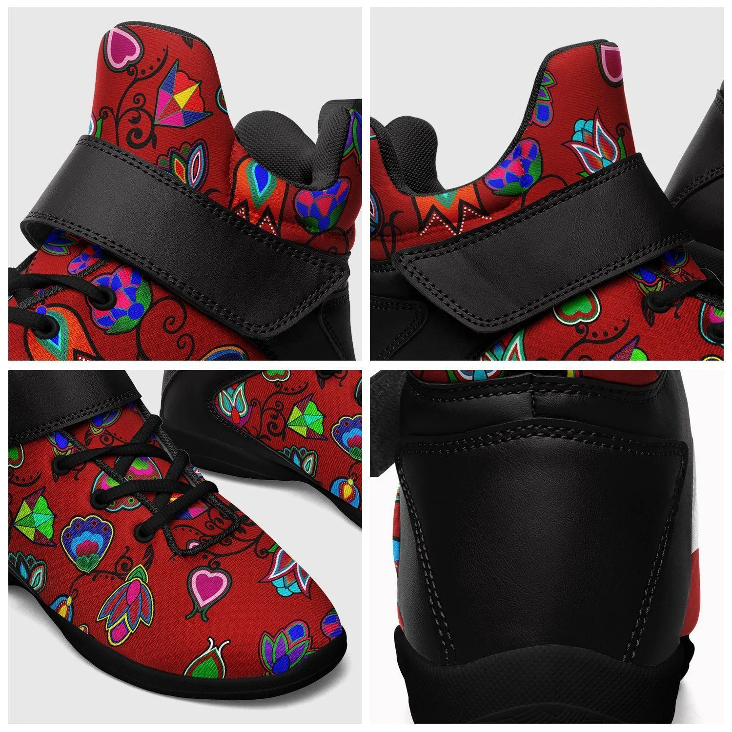 Indigenous Paisley Dahlia Kid's Ipottaa Basketball / Sport High Top Shoes