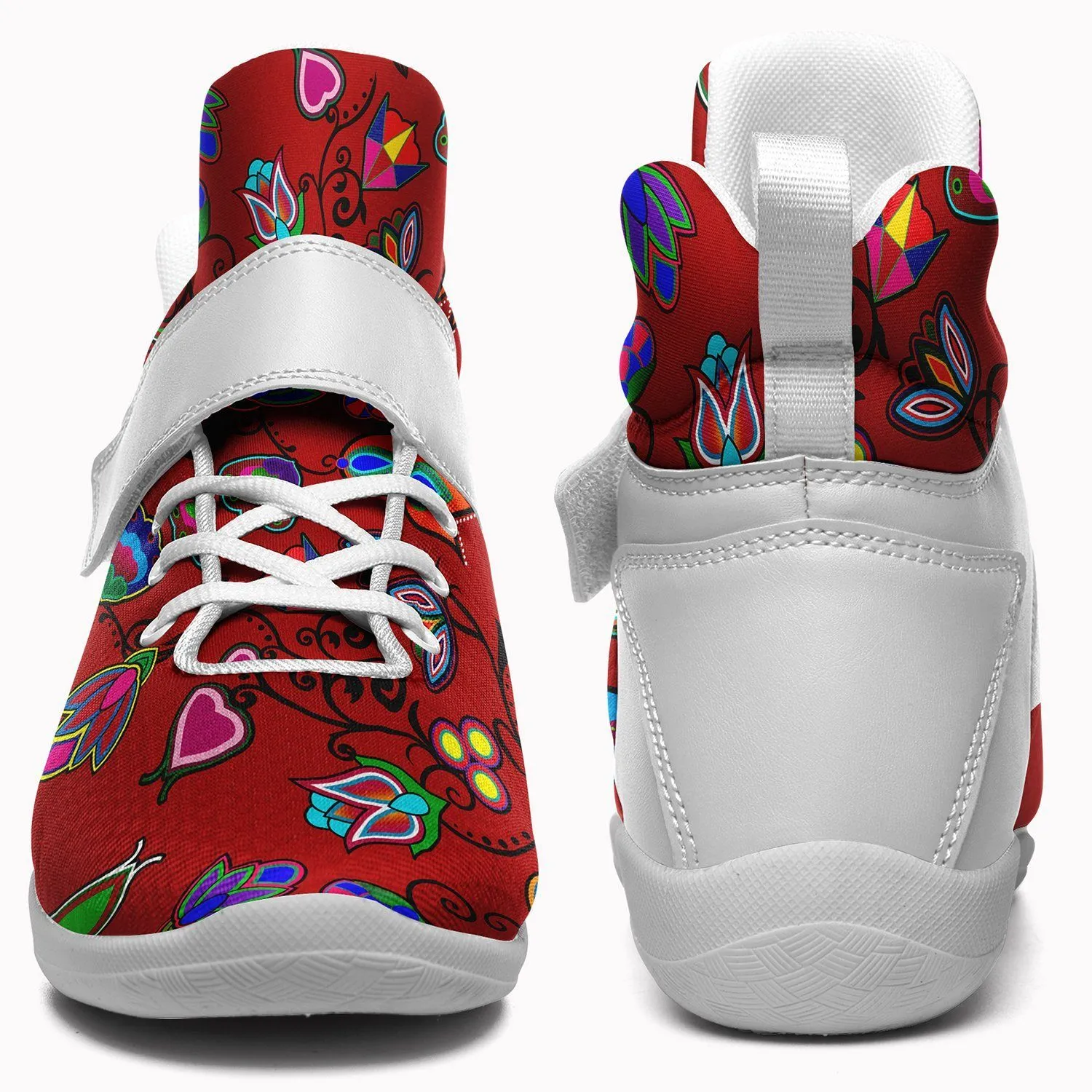 Indigenous Paisley Dahlia Kid's Ipottaa Basketball / Sport High Top Shoes