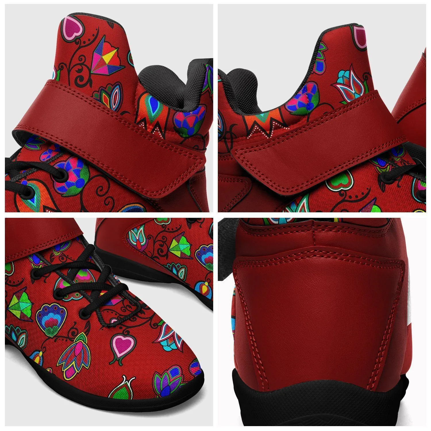 Indigenous Paisley Dahlia Kid's Ipottaa Basketball / Sport High Top Shoes