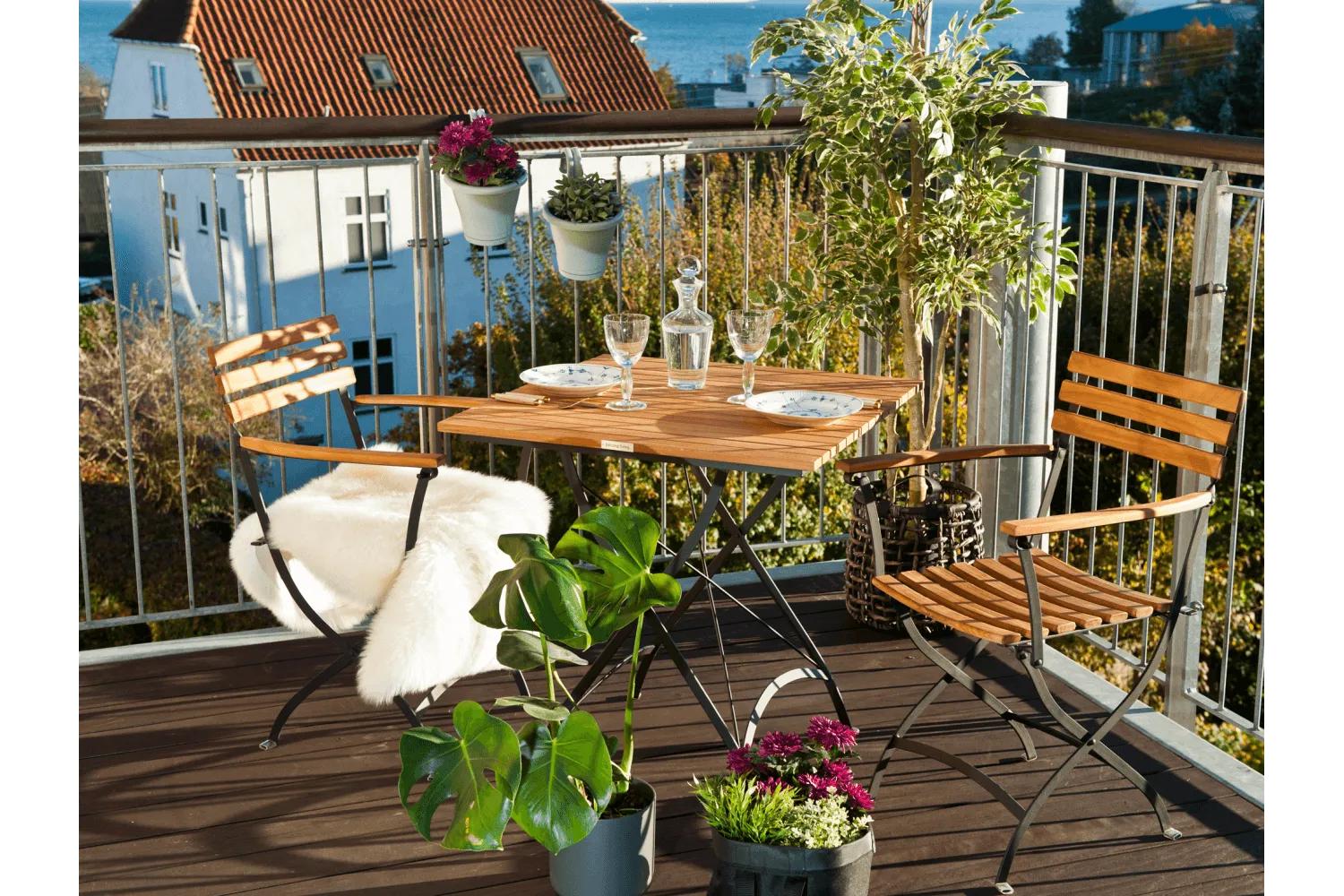 Josefine teak folding table - 70 x 70 cm