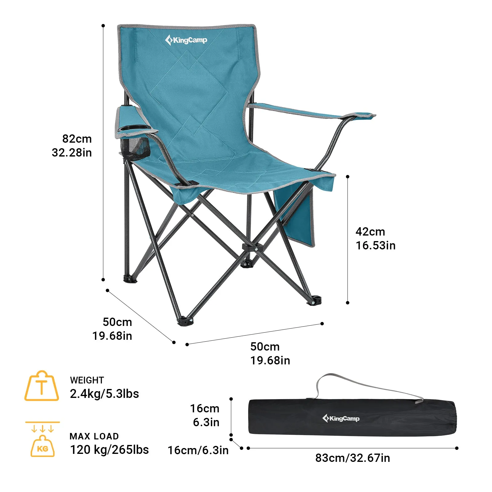 KingCamp Lightweight Folding Camping Chair