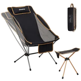 KingCamp Ultralight Chair with Footrest Set