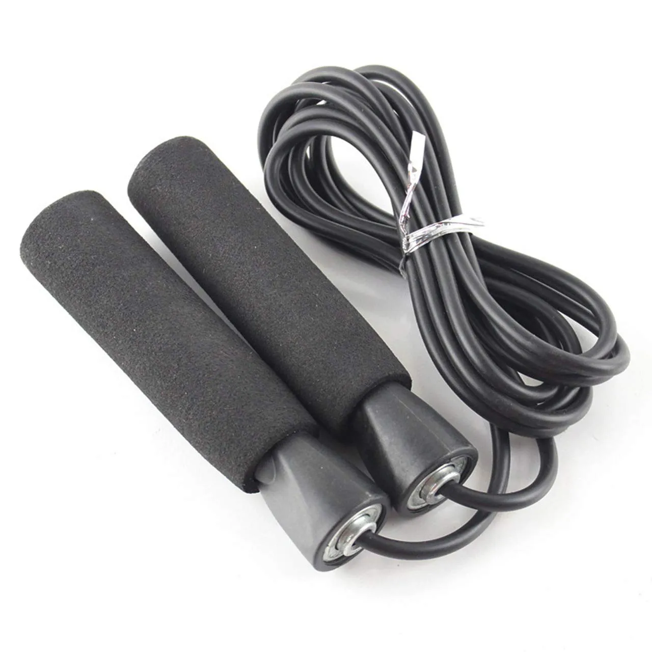 LAFILLETTE Plastic New Jump Ropes With Counter Sports Fitness Adjustable Counting Jump Skip Rope (Black), Spongy