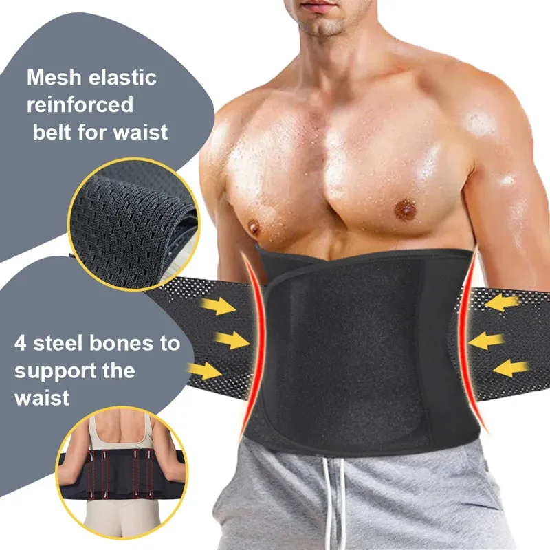 LAZAWG Men Waist Trainer Sweat Belt Neoprene Body